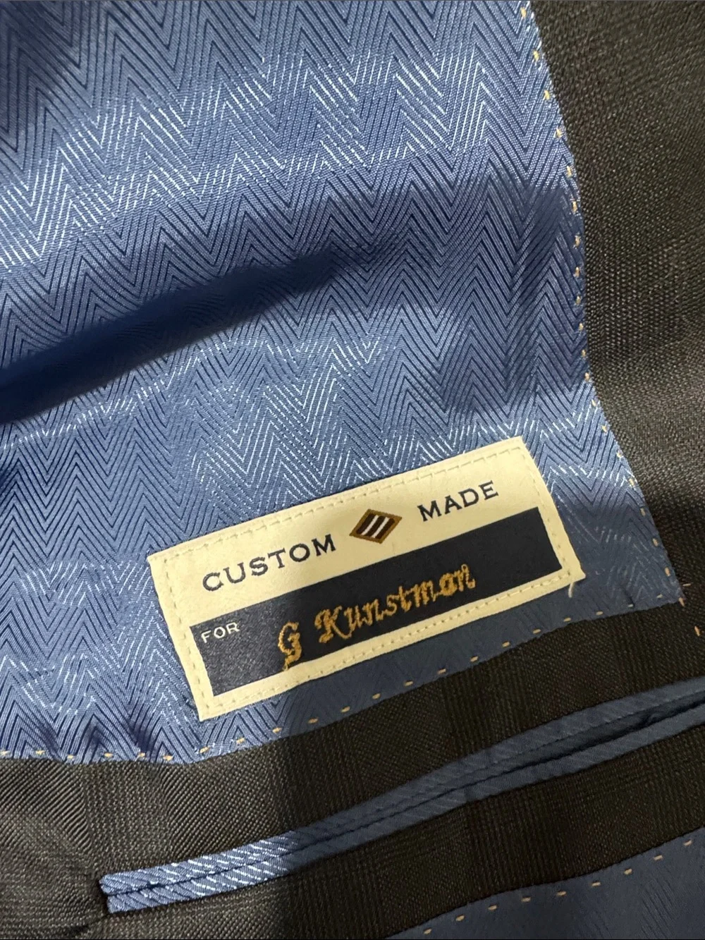 Joseph Abboud mens 54L dark gray plaid wool Vitale Barberis Canonico sport coat